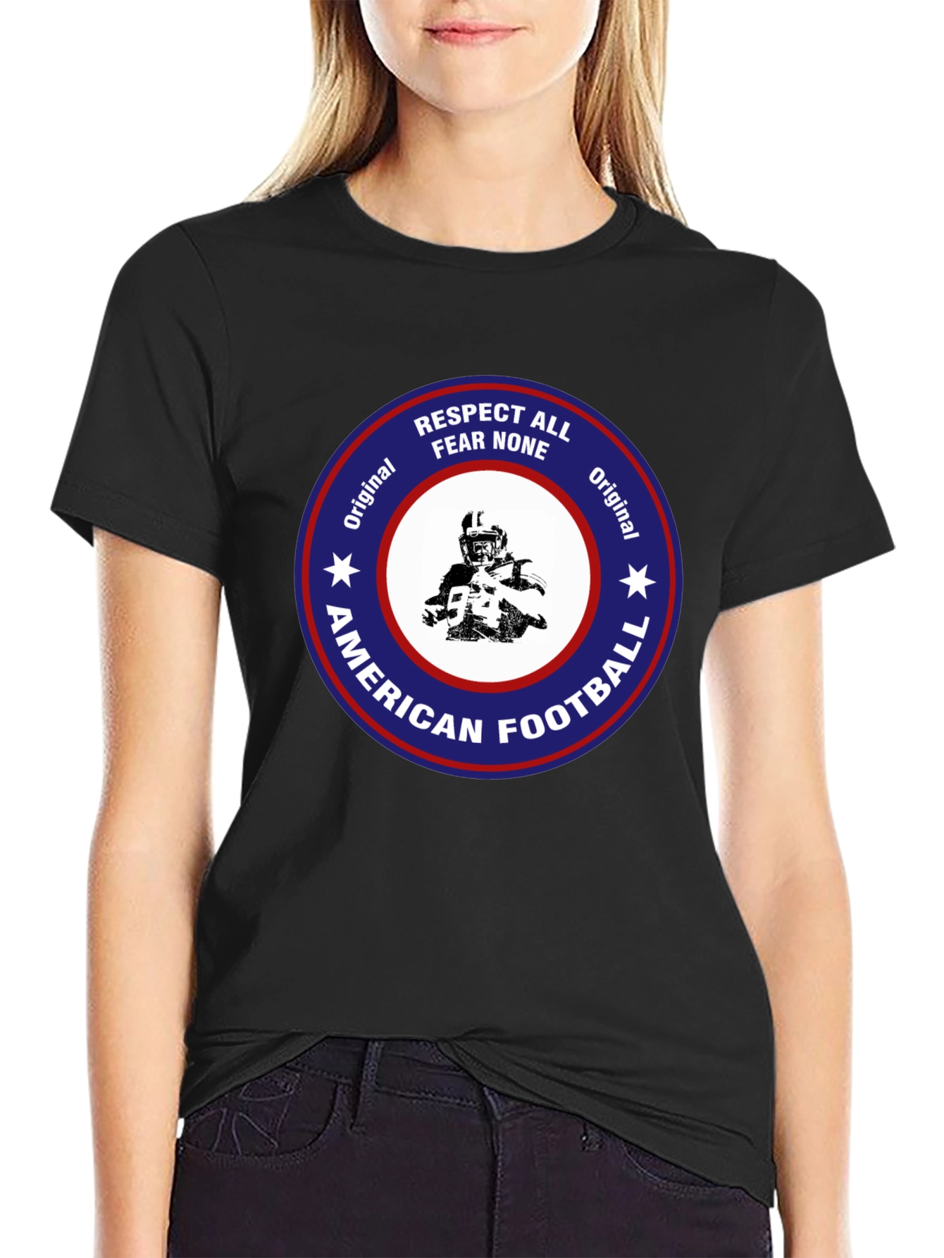 American Football Tee - Respect All Fear None