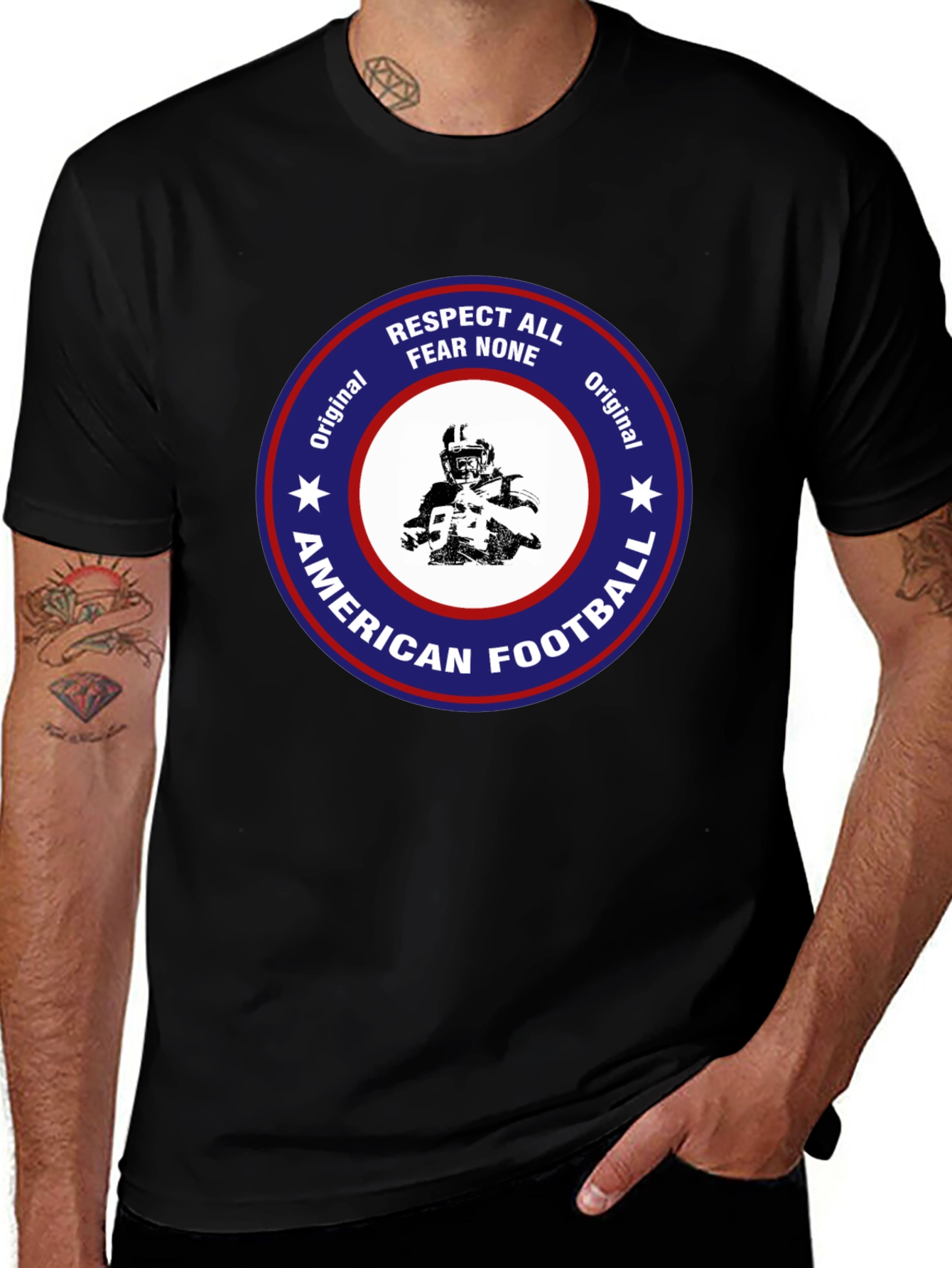 American Football Tee - Respect All Fear None