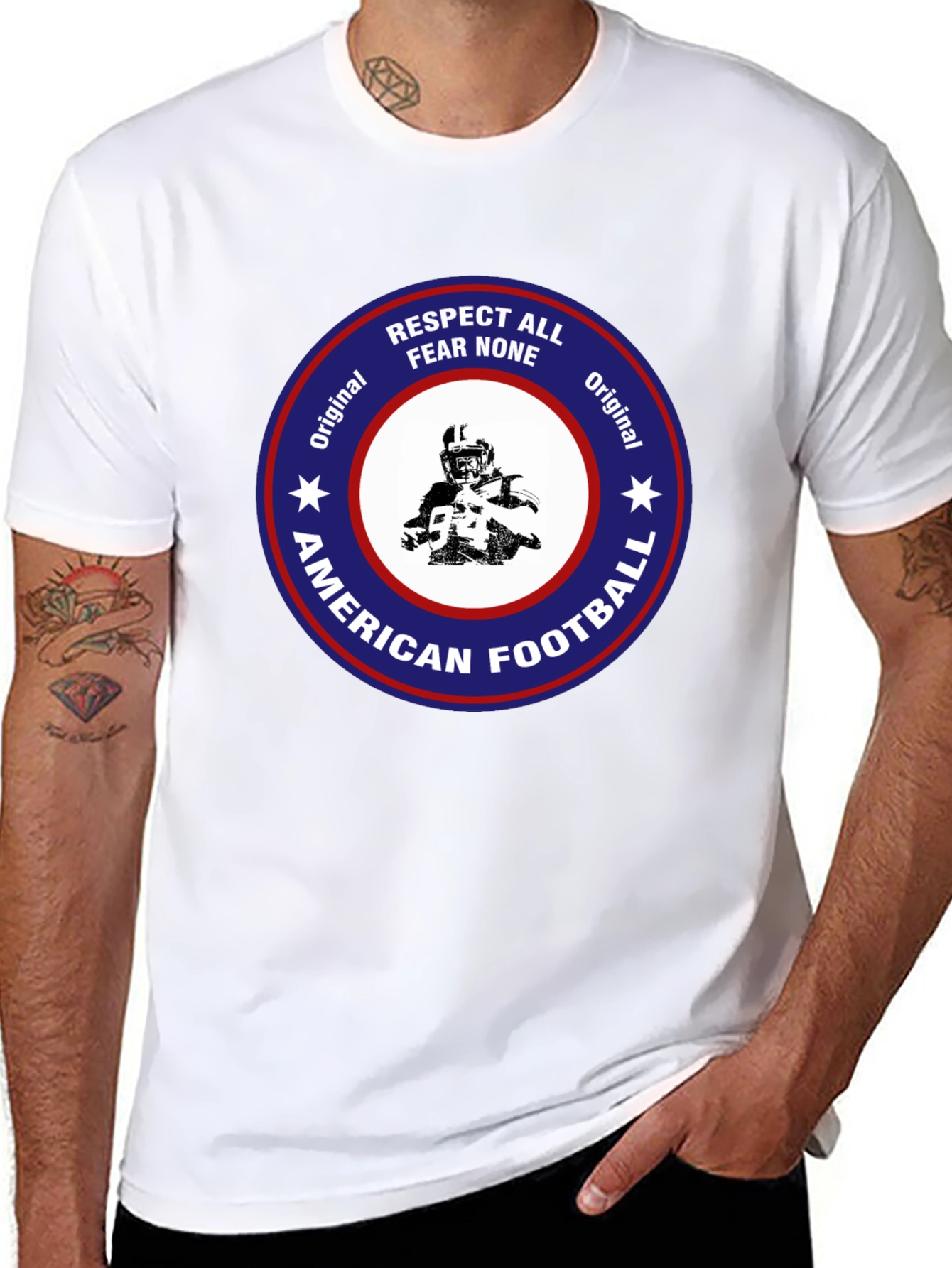 American Football Tee - Respect All Fear None