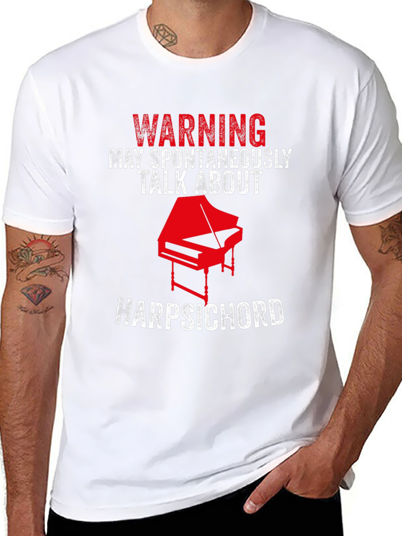 Warning: May Spontaneously Talk About Harpsichord T-Shirt