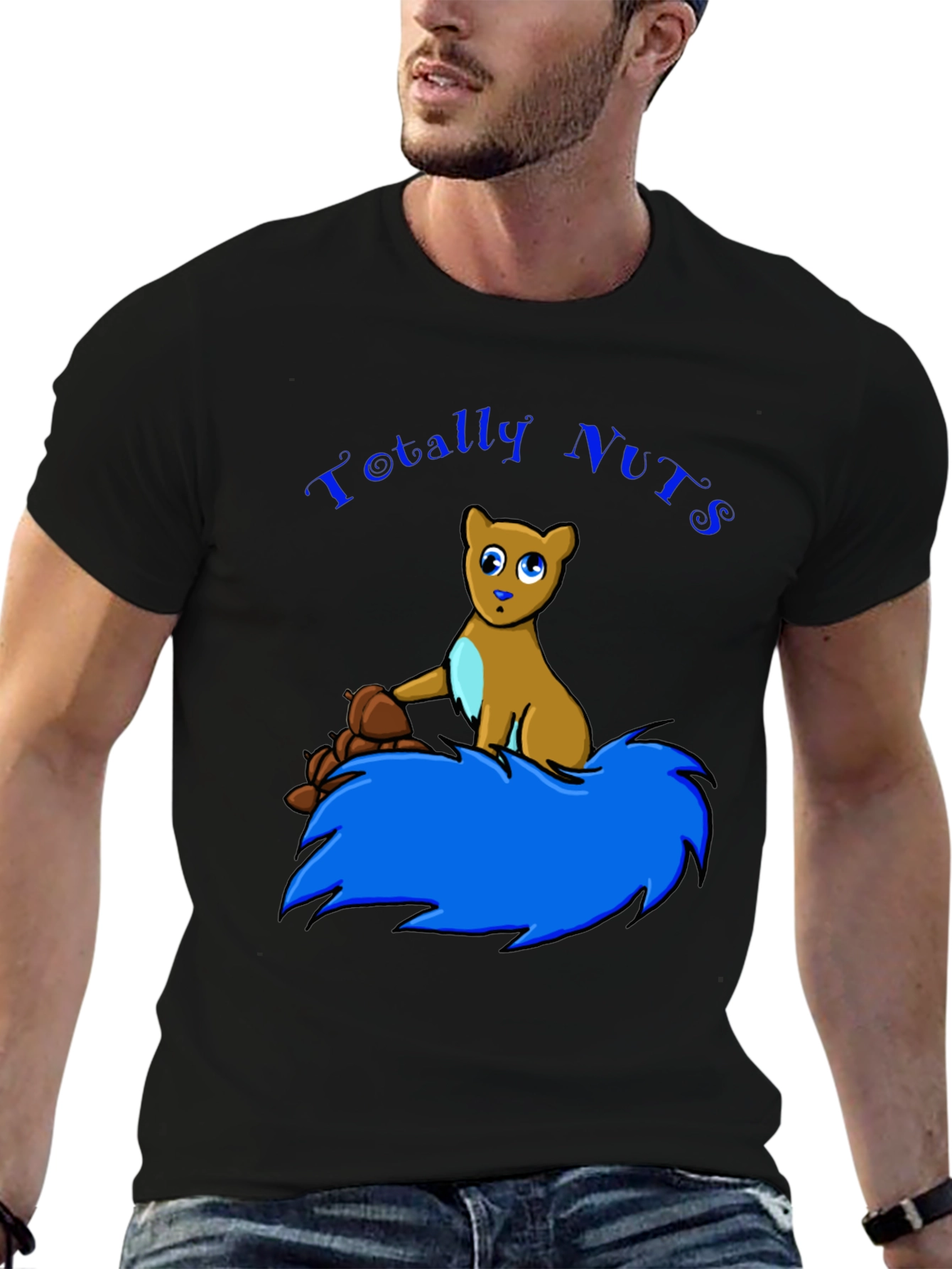 Totally Nuts Squirrel Graphic T-Shirt