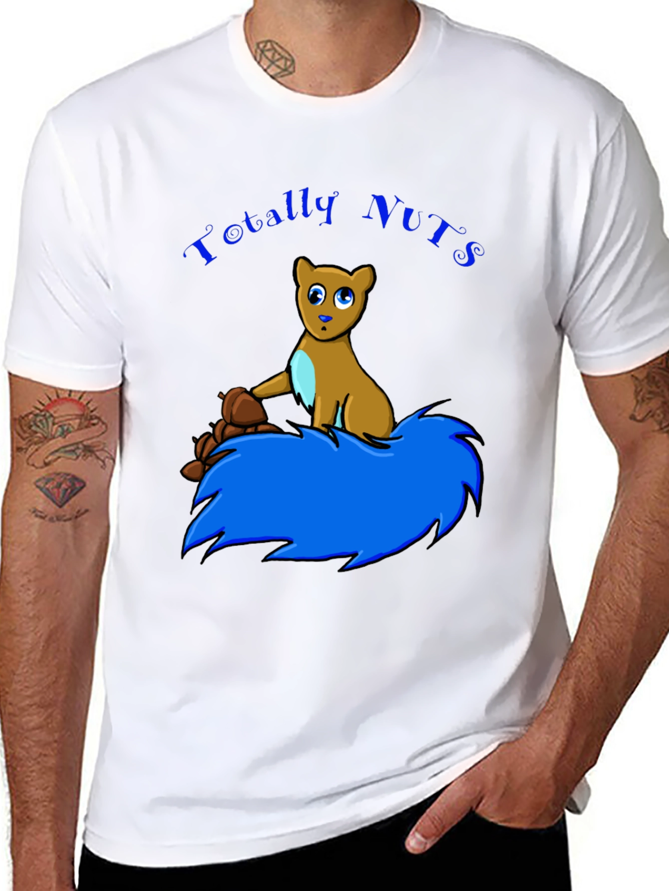 Totally Nuts Squirrel Graphic T-Shirt