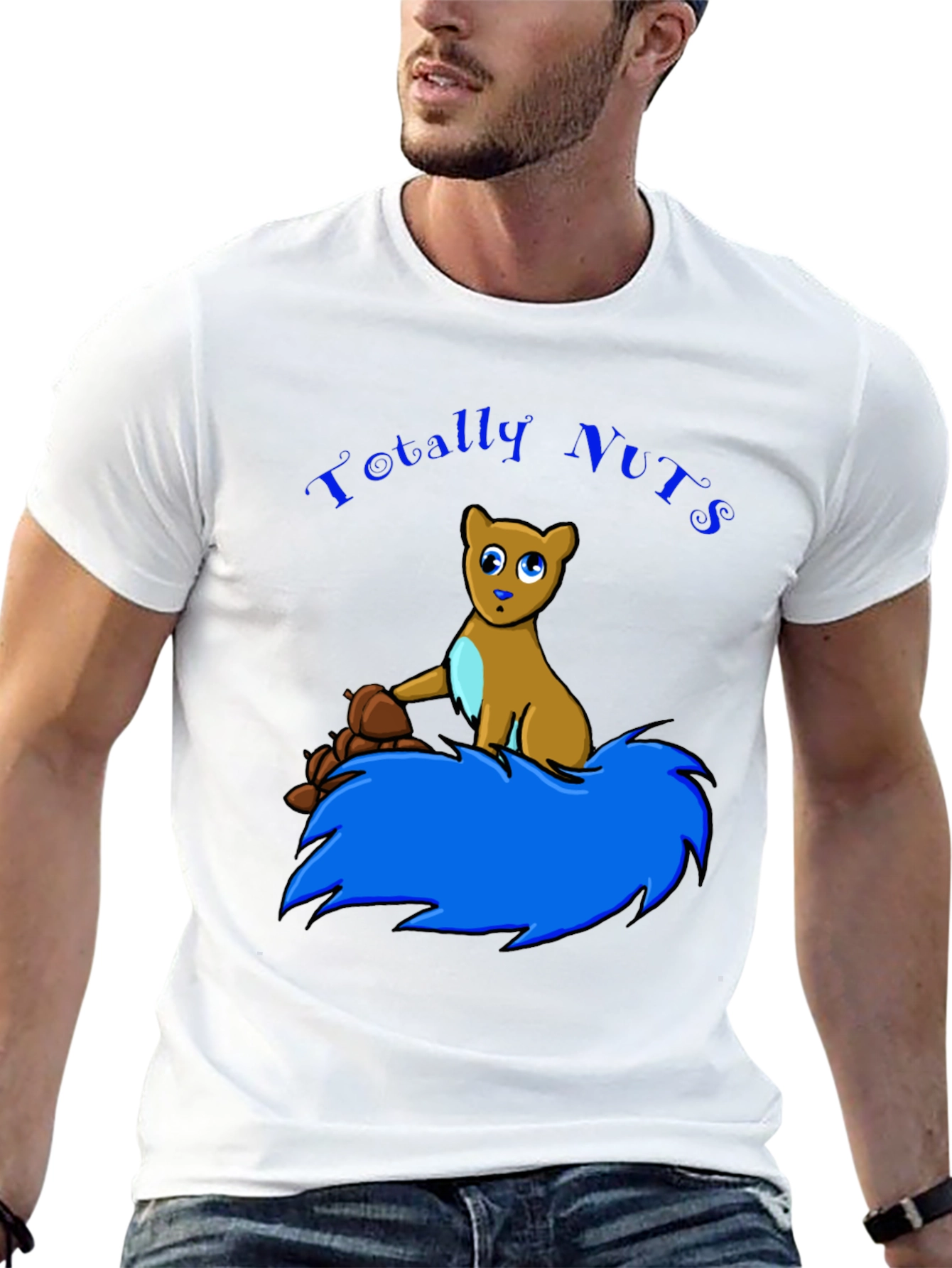 Totally Nuts Squirrel Graphic T-Shirt