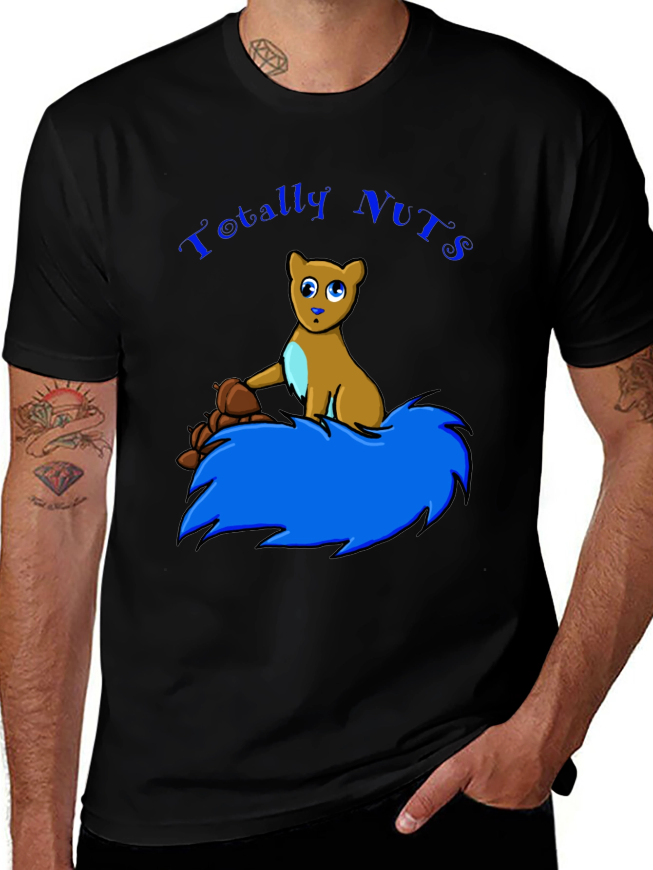 Totally Nuts Squirrel Graphic T-Shirt