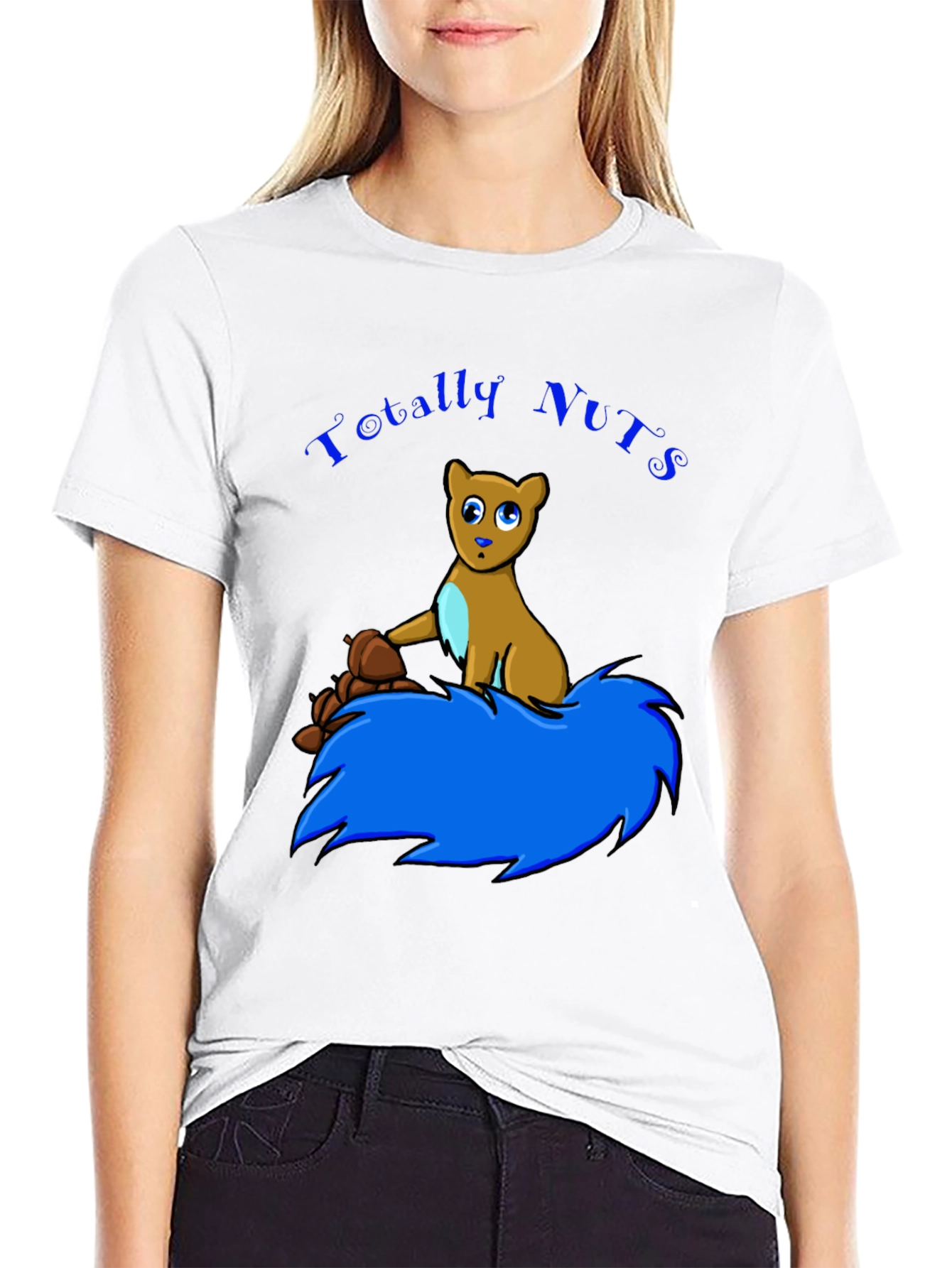 Totally Nuts Squirrel Graphic T-Shirt