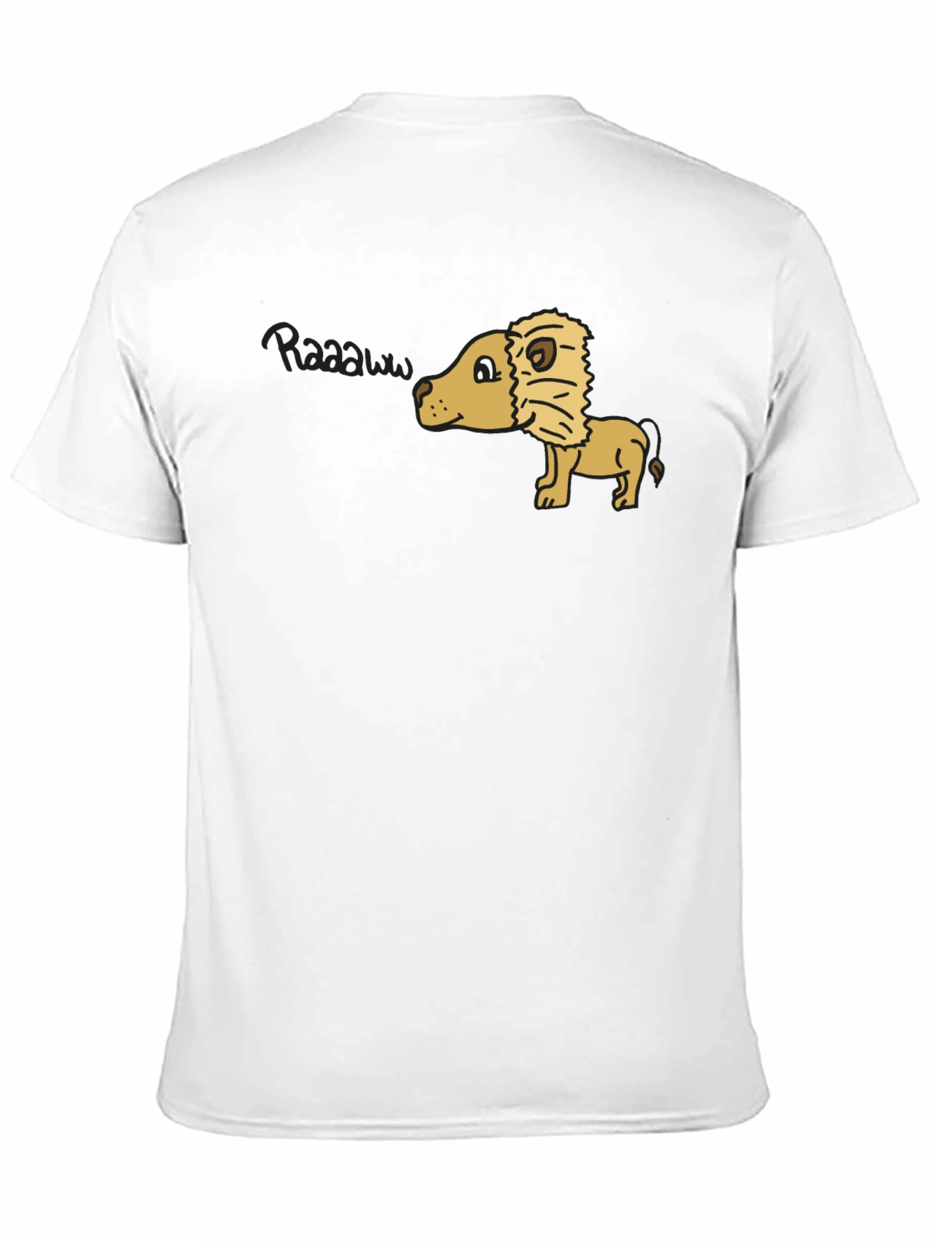 Lion Raaaaw T-Shirt - Black Cotton Tee