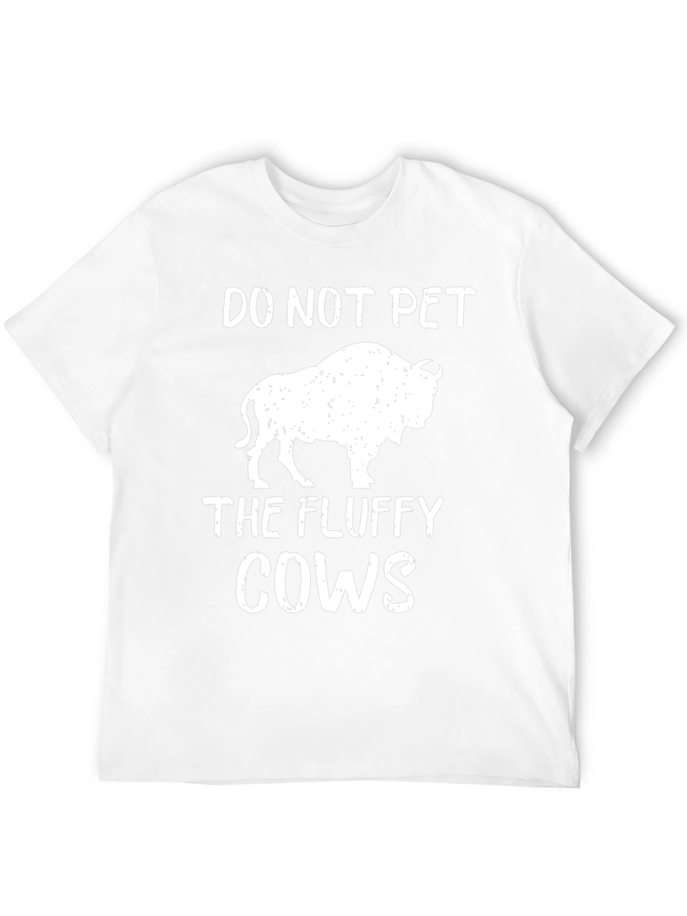 Do Not Pet The Fluffy Cows Bison Graphic T-Shirt
