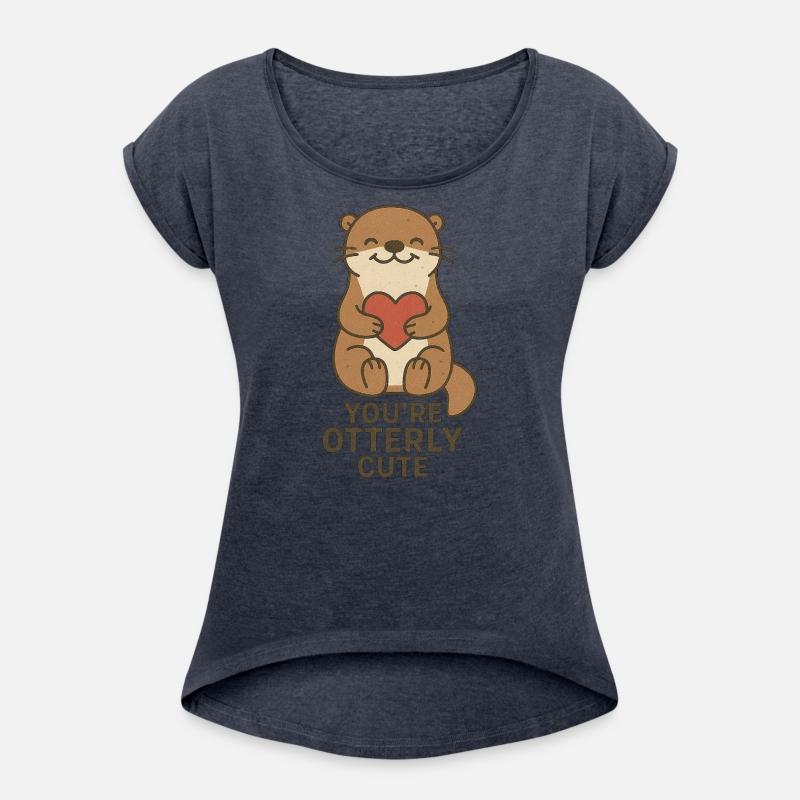Adorable Otter With Heart Motif