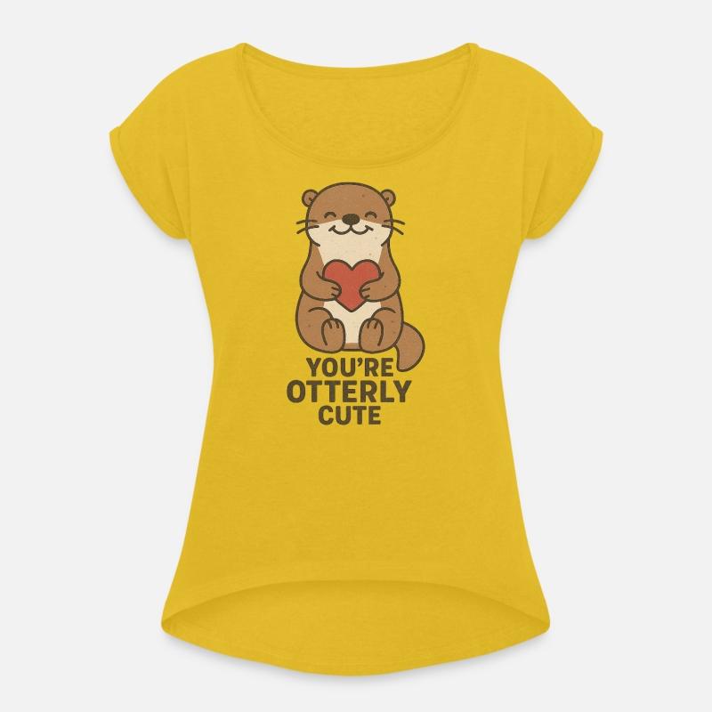 Adorable Otter With Heart Motif