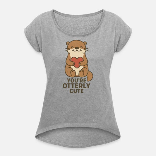 Adorable Otter With Heart Motif