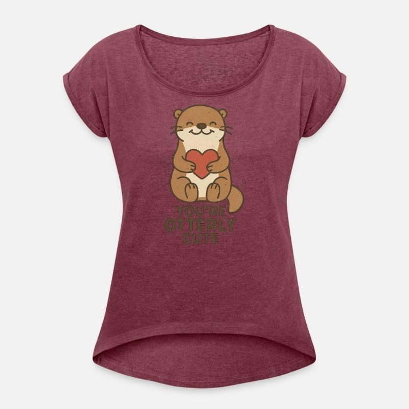 Adorable Otter With Heart Motif