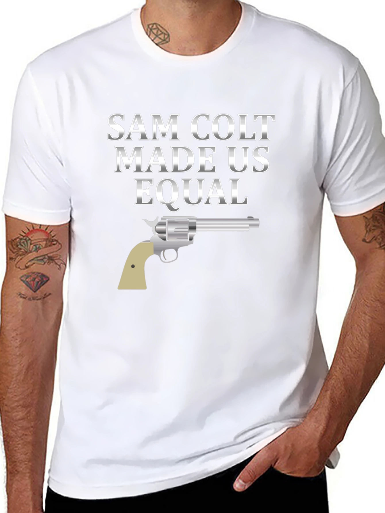 Sam Colt Made Us Equal T-Shirt - Black