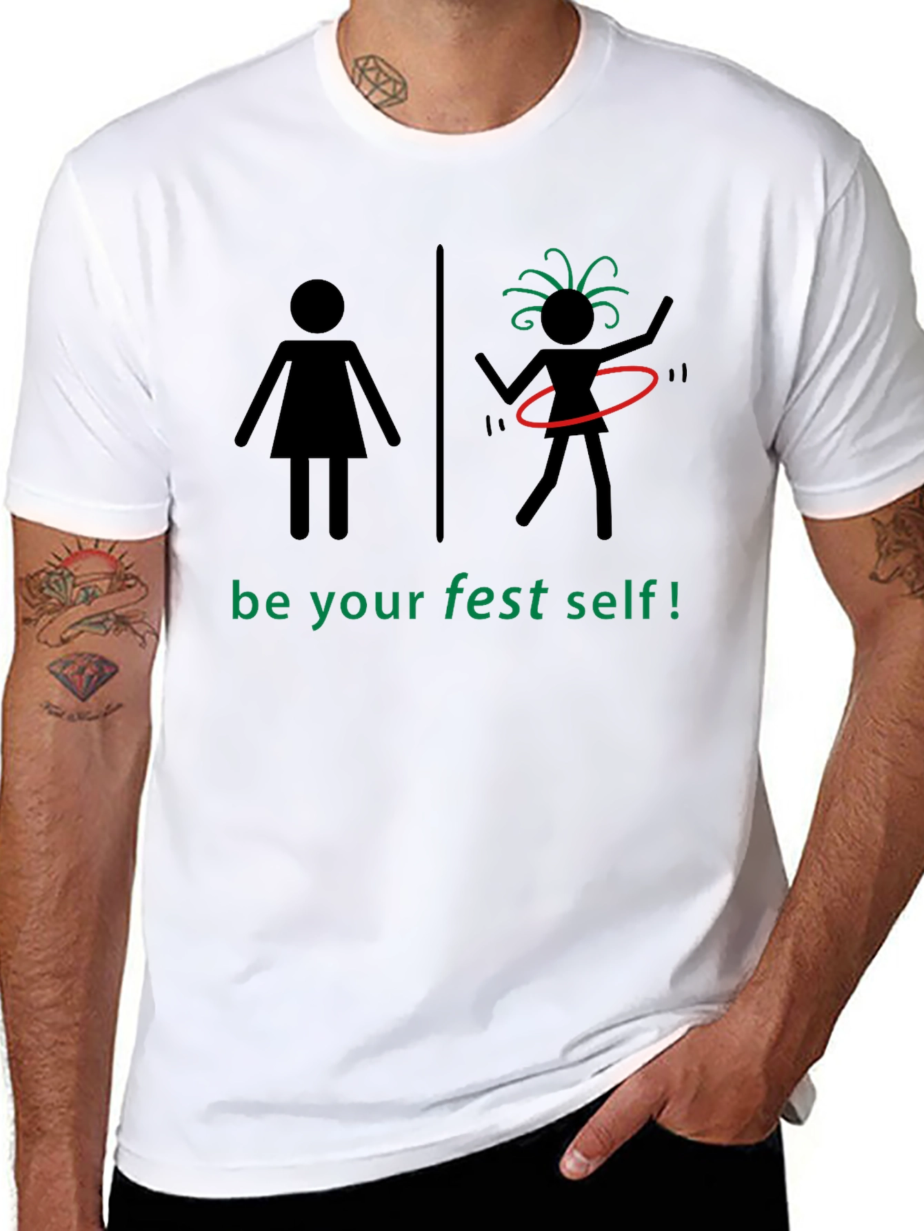 Be Your Fest Self Black T-Shirt