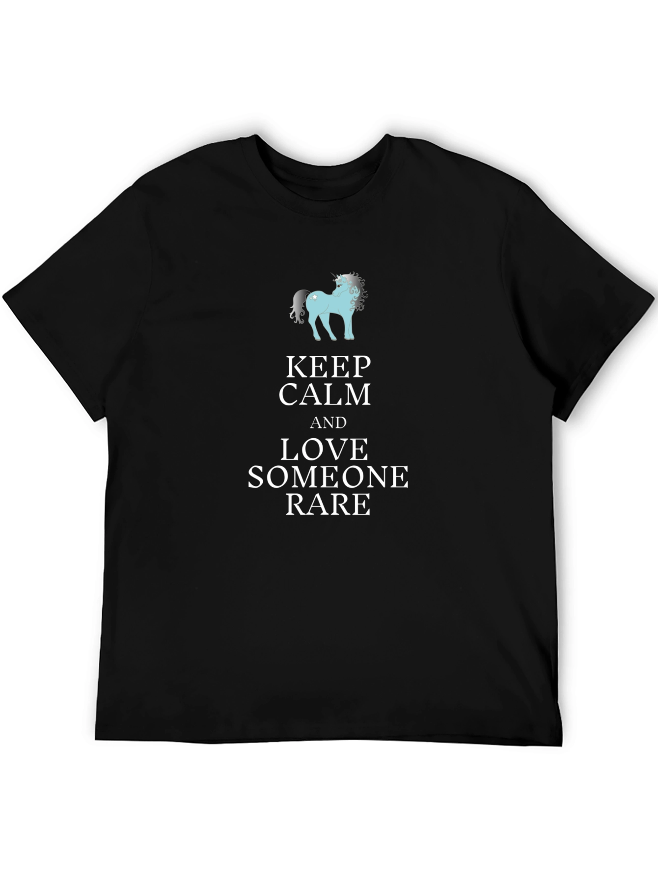 Keep Calm & Love Someone Rare Black T-Shirt