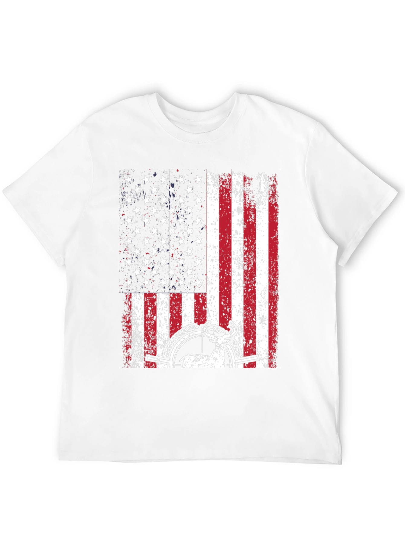 American Flag Deer Hunting Graphic Tee