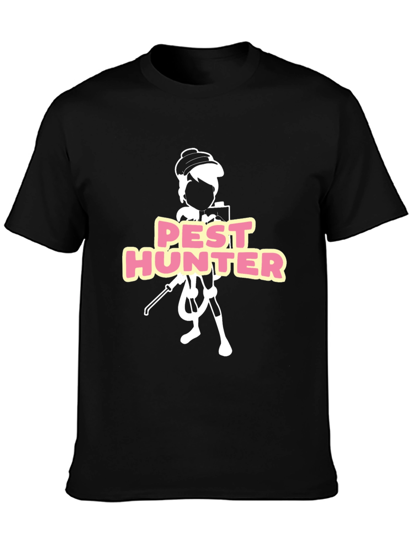 Pest Hunter Graphic Tee - Black Cotton
