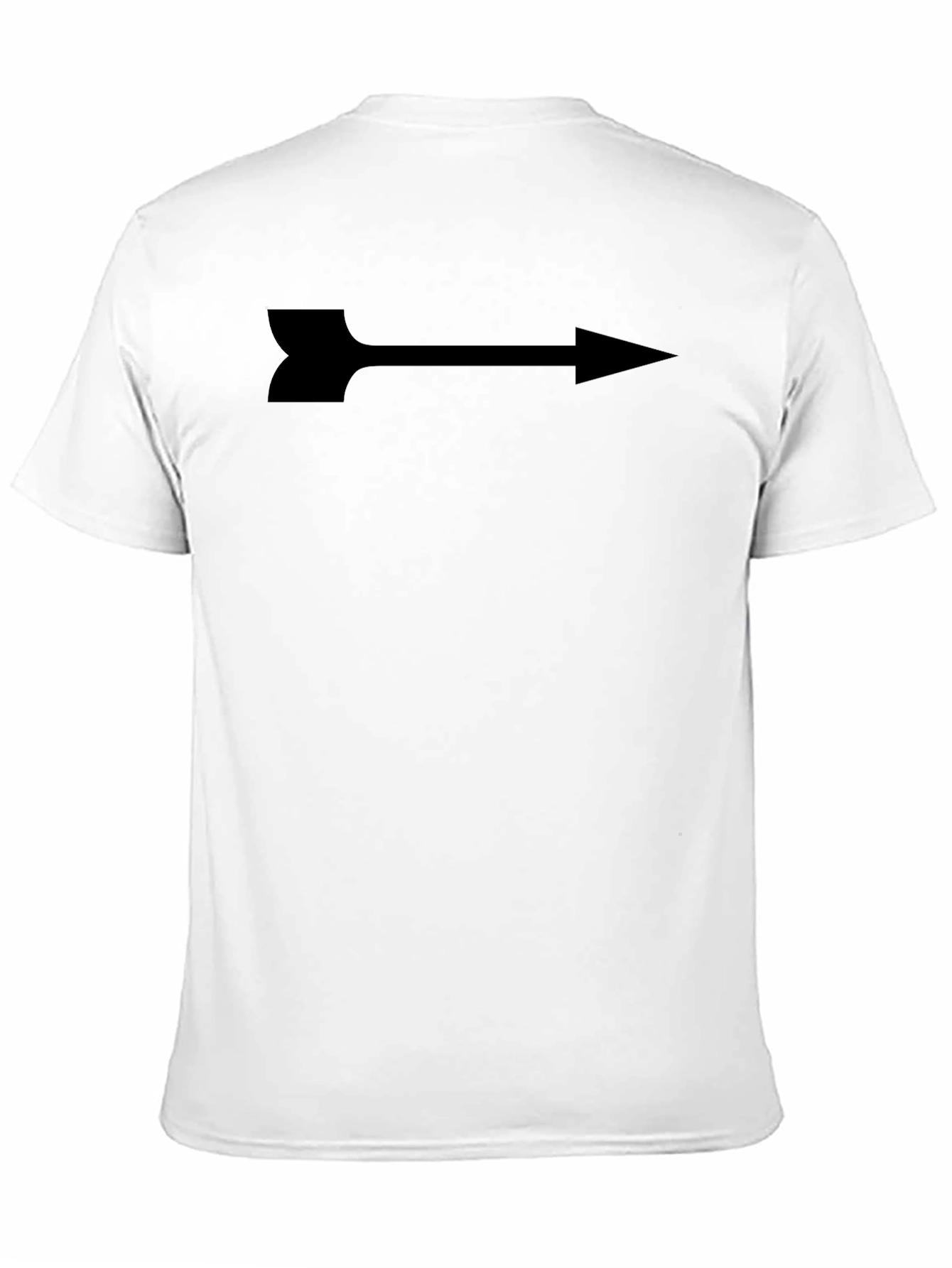 Arrow Graphic Print Tee - Sleek Black Shirt