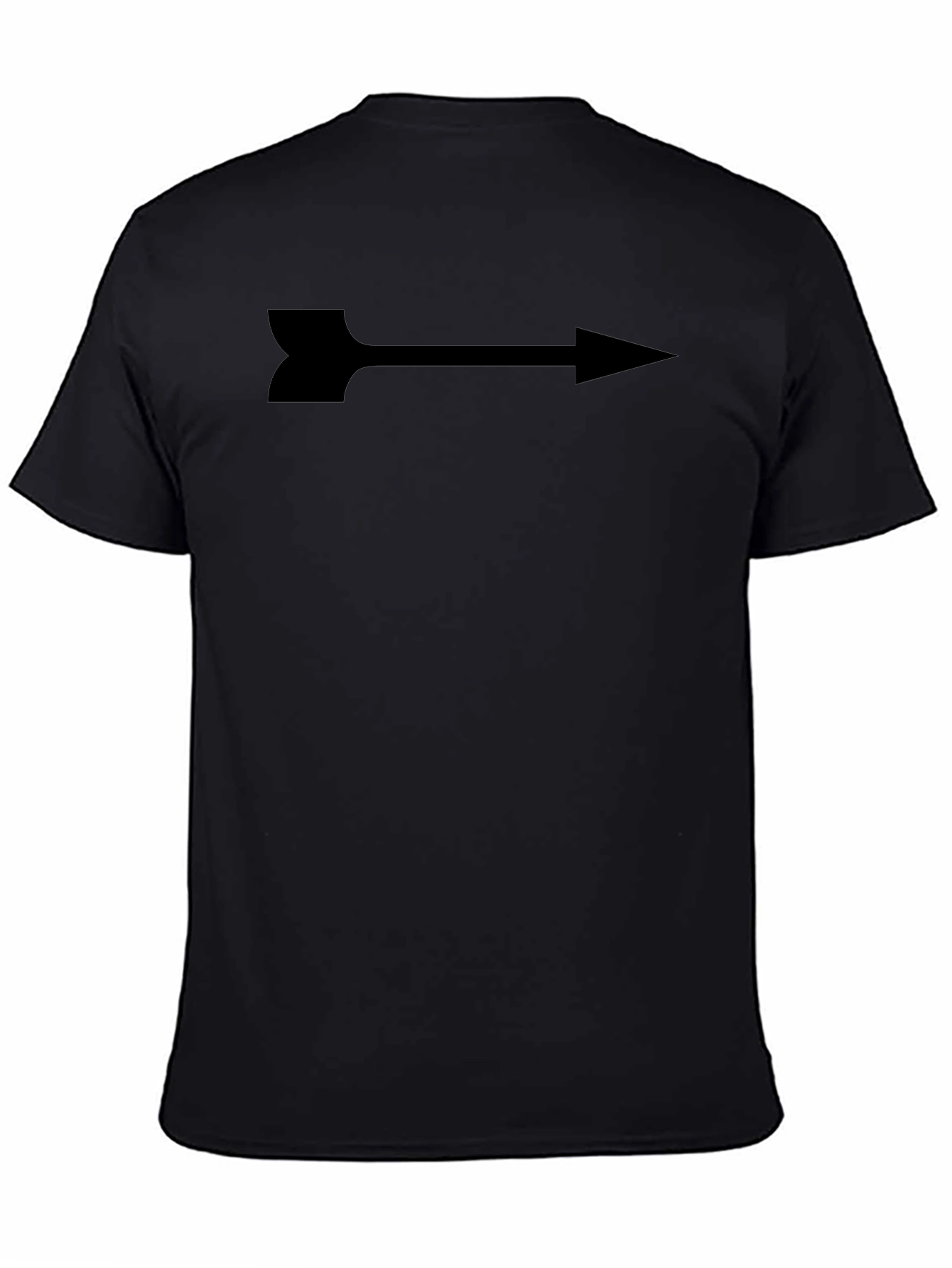 Arrow Graphic Print Tee - Sleek Black Shirt