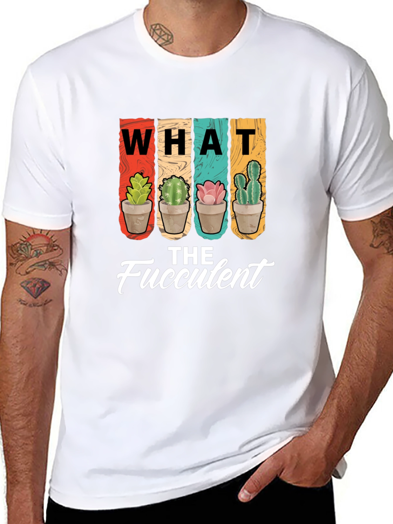 What the Fucculent T-Shirt - Succulent Plant Lover Tee