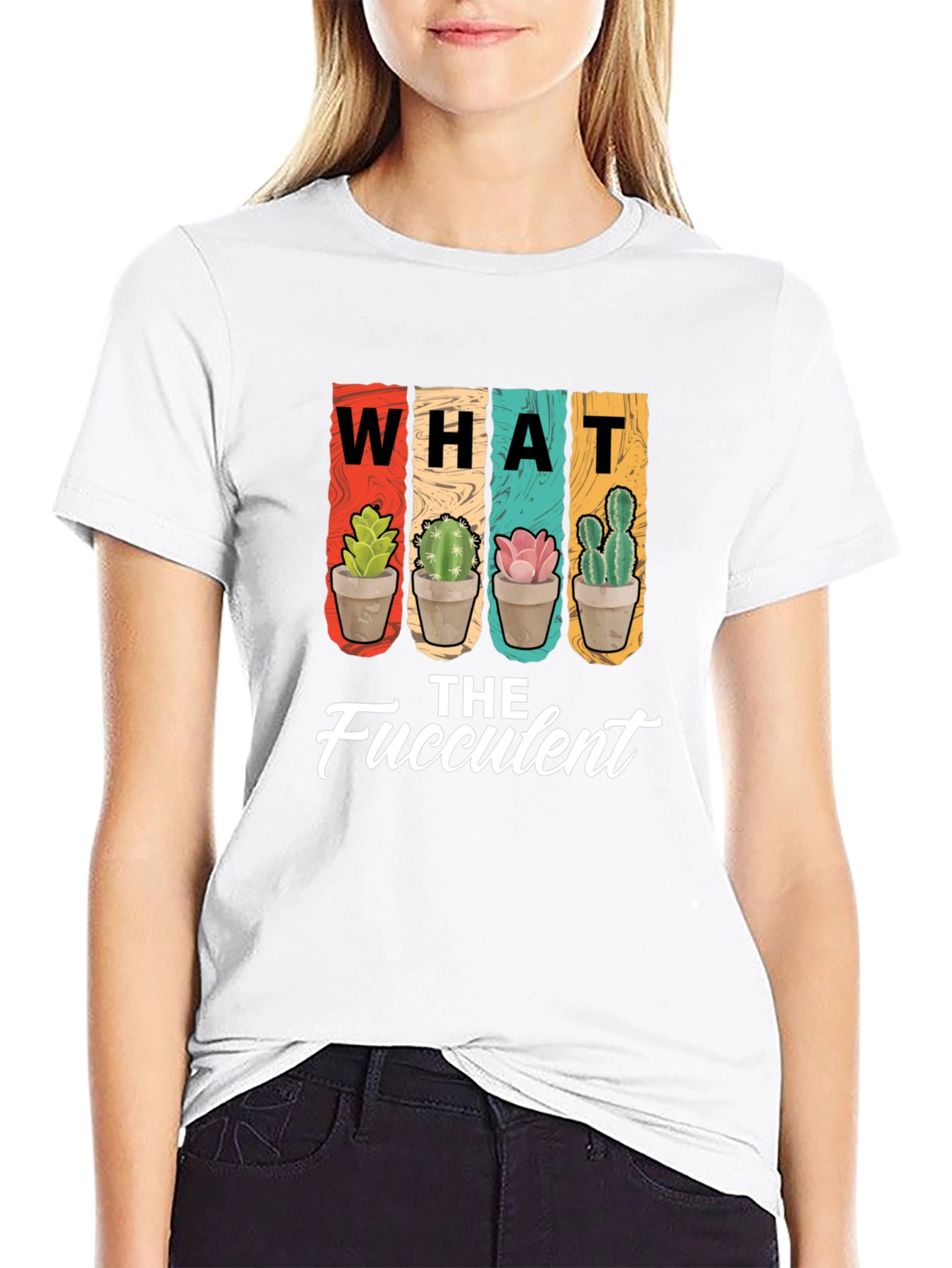 What the Fucculent T-Shirt - Succulent Plant Lover Tee