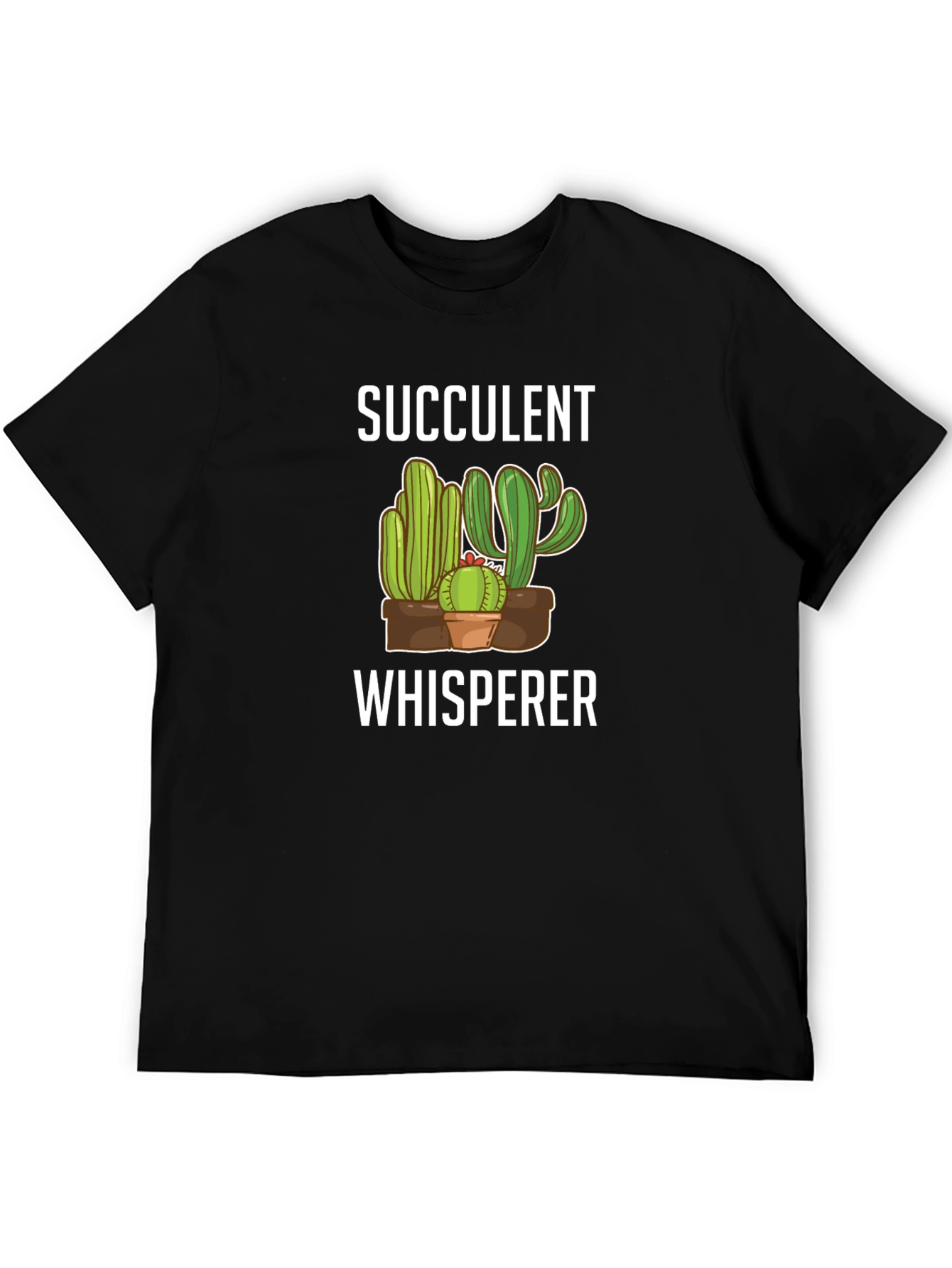 Succulent Whisperer Graphic T-Shirt - Cactus Lover Tee