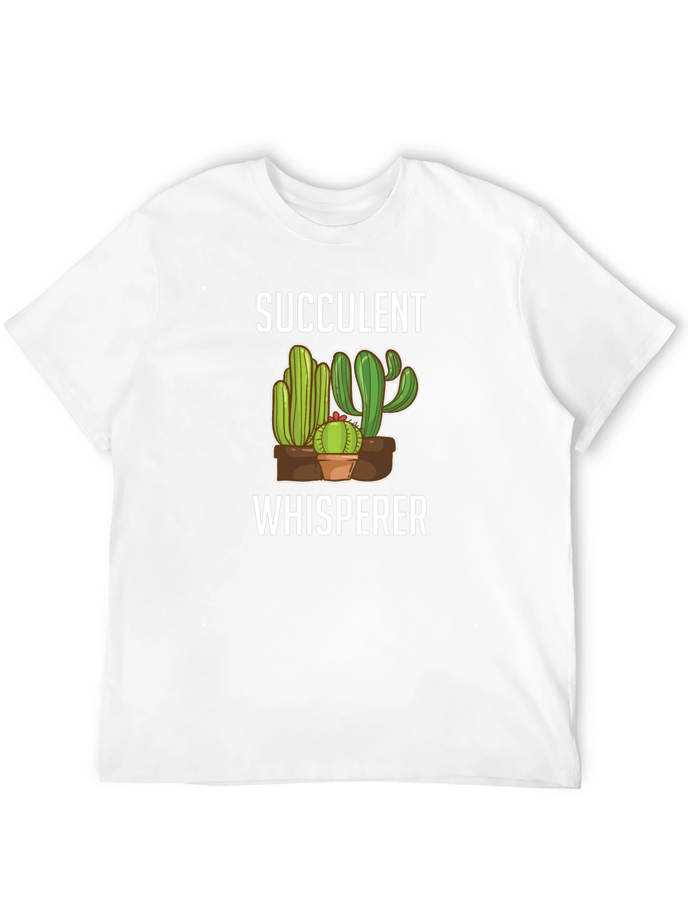 Succulent Whisperer Graphic T-Shirt - Cactus Lover Tee