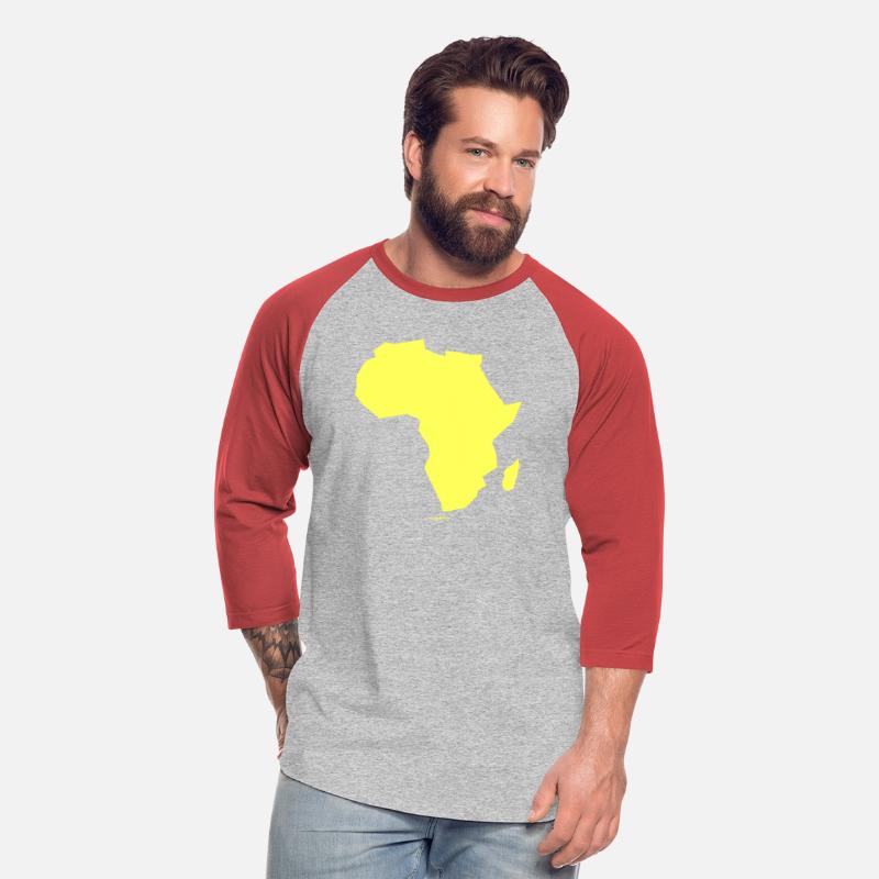 Africa Map Continent yellow