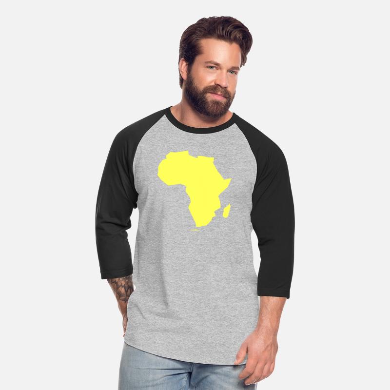 Africa Map Continent yellow