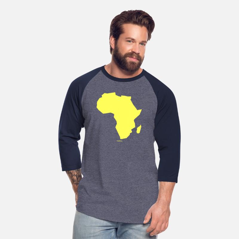 Africa Map Continent yellow