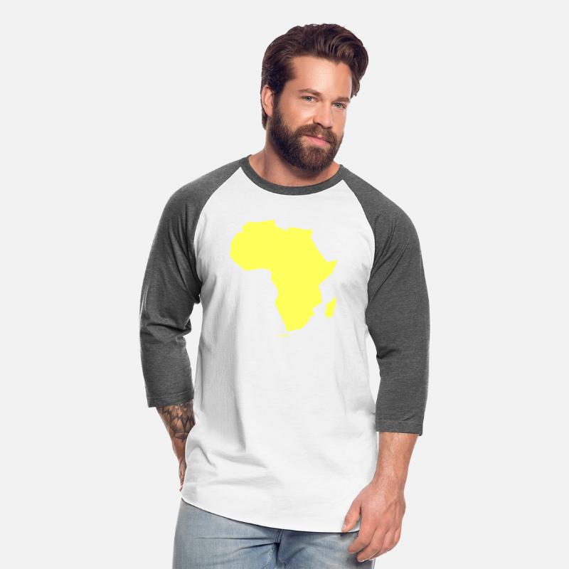 Africa Map Continent yellow