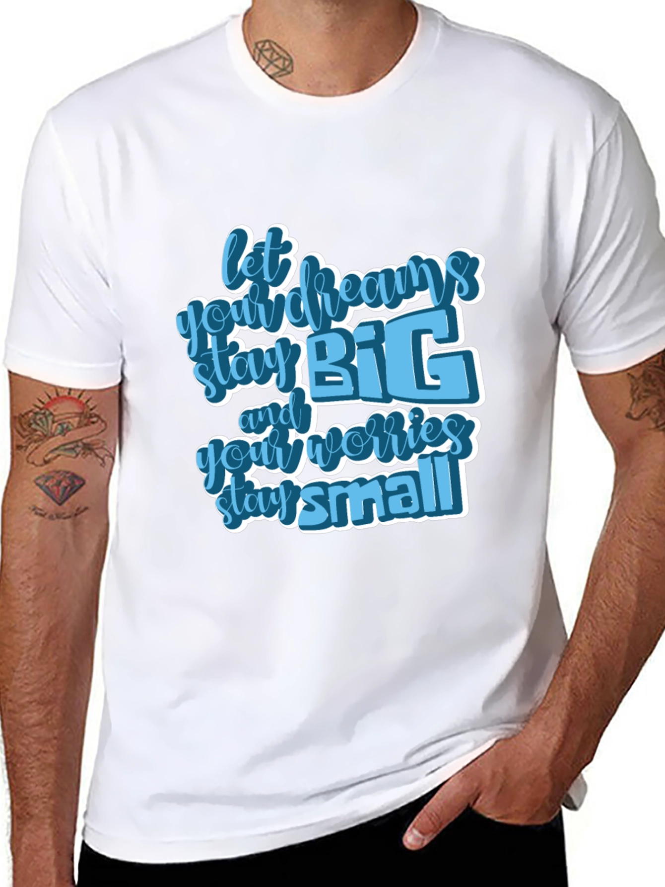 Inspirational Graphic Tee - Let Dreams Stay Big