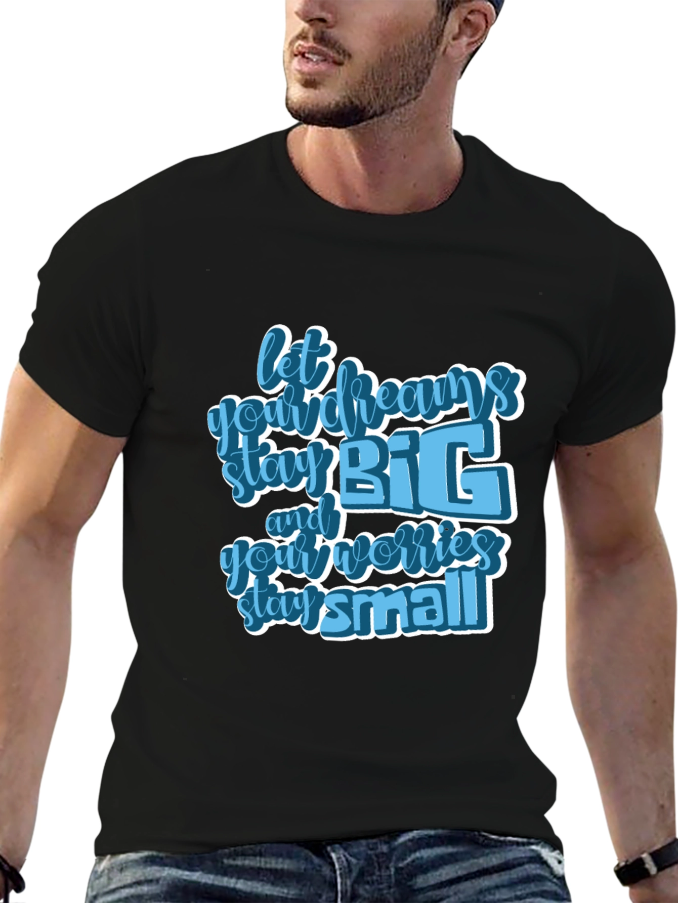 Inspirational Graphic Tee - Let Dreams Stay Big