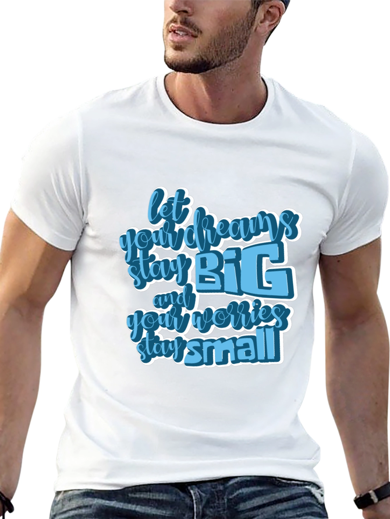 Inspirational Graphic Tee - Let Dreams Stay Big