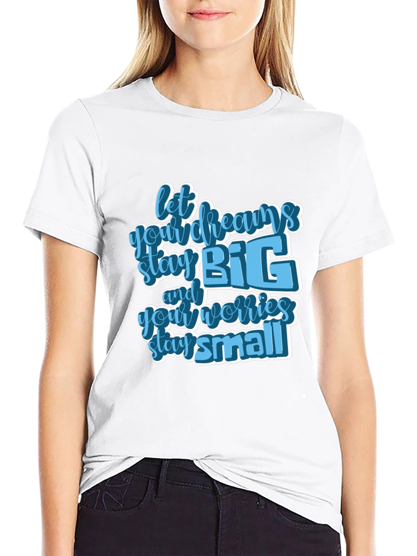 Inspirational Graphic Tee - Let Dreams Stay Big