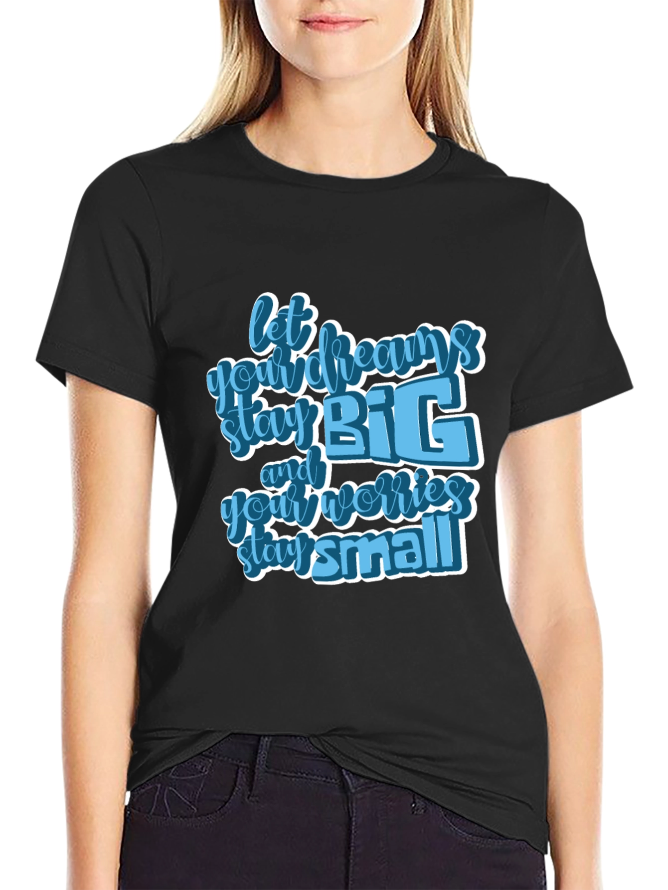Inspirational Graphic Tee - Let Dreams Stay Big