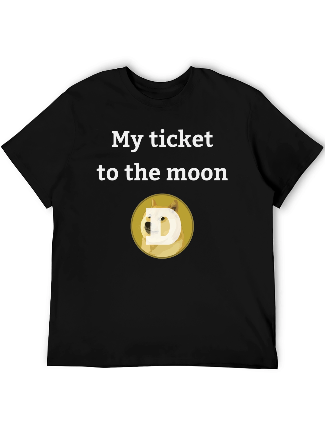 Dogecoin to the Moon T-Shirt - Crypto Meme