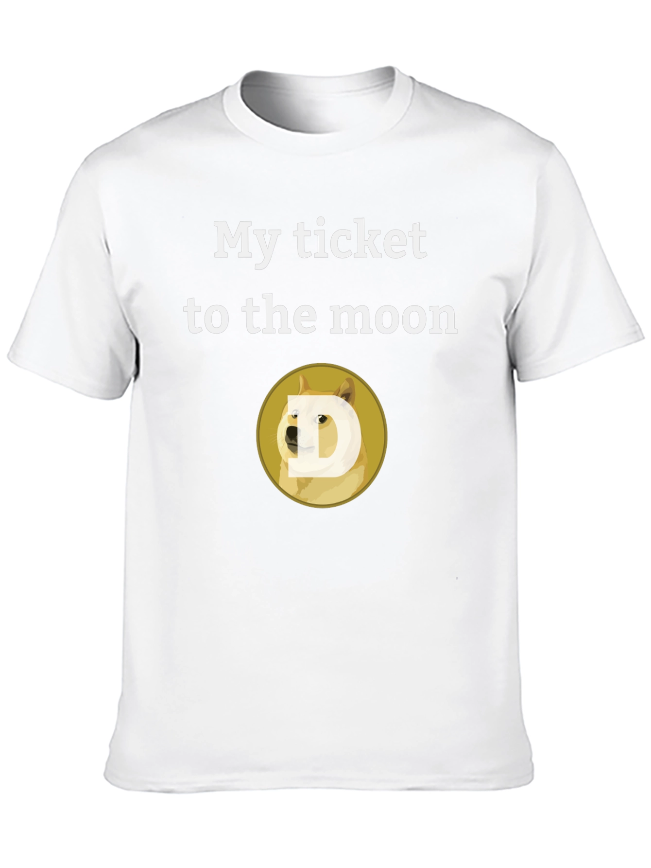 Dogecoin to the Moon T-Shirt - Crypto Meme