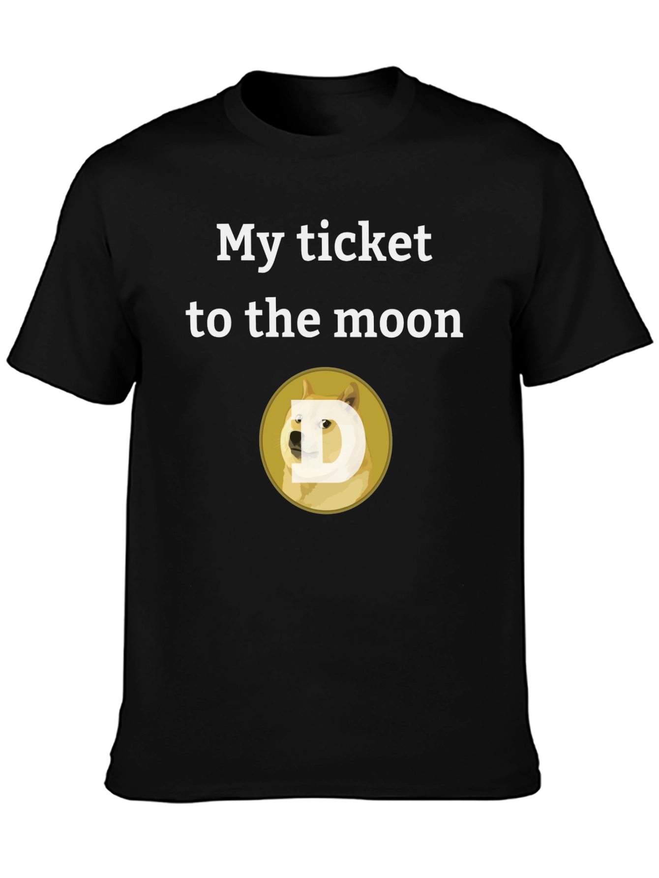 Dogecoin to the Moon T-Shirt - Crypto Meme