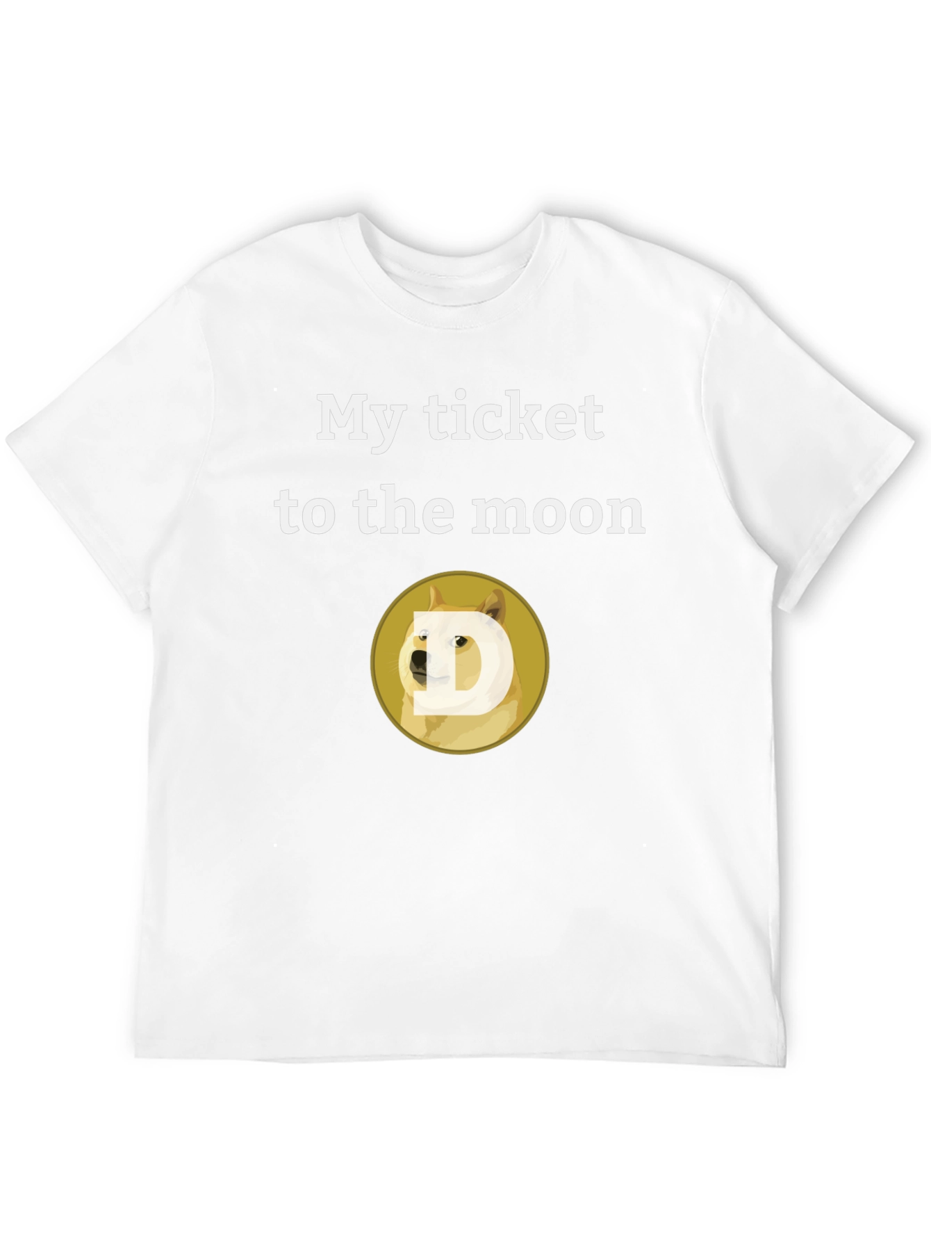 Dogecoin to the Moon T-Shirt - Crypto Meme