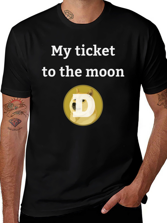 Dogecoin to the Moon T-Shirt - Crypto Meme