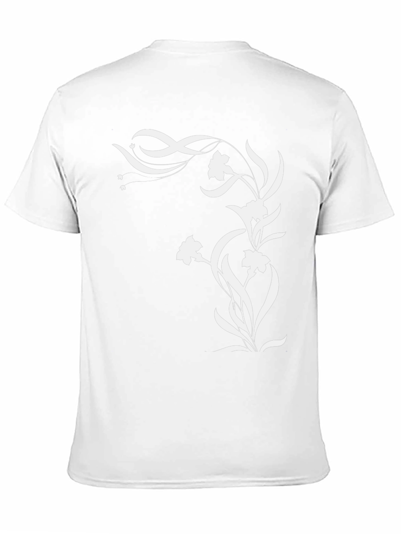 Floral Graphic Black T-Shirt - Stylish Mens Tee