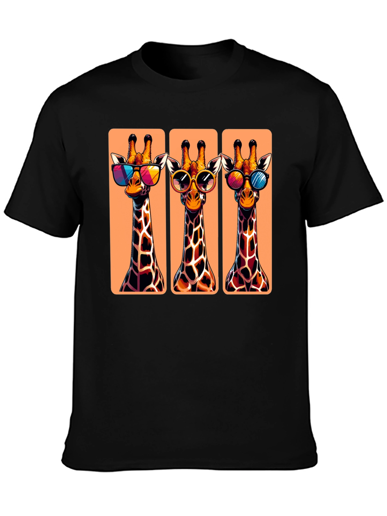 Cool Giraffes T-Shirt - Stylish Animal Graphic Tee