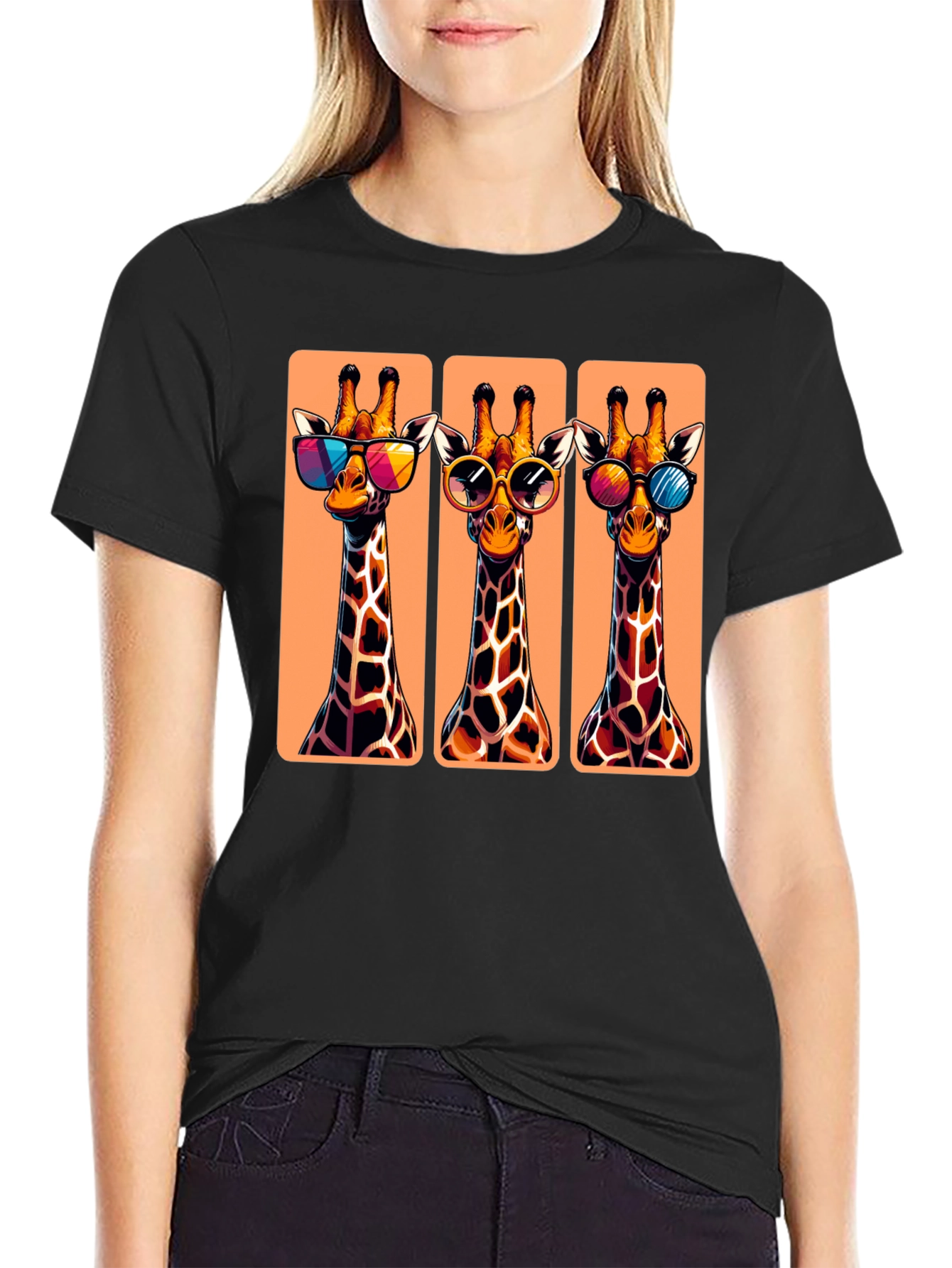 Cool Giraffes T-Shirt - Stylish Animal Graphic Tee