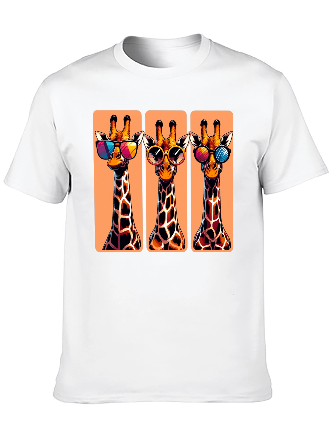 Cool Giraffes T-Shirt - Stylish Animal Graphic Tee