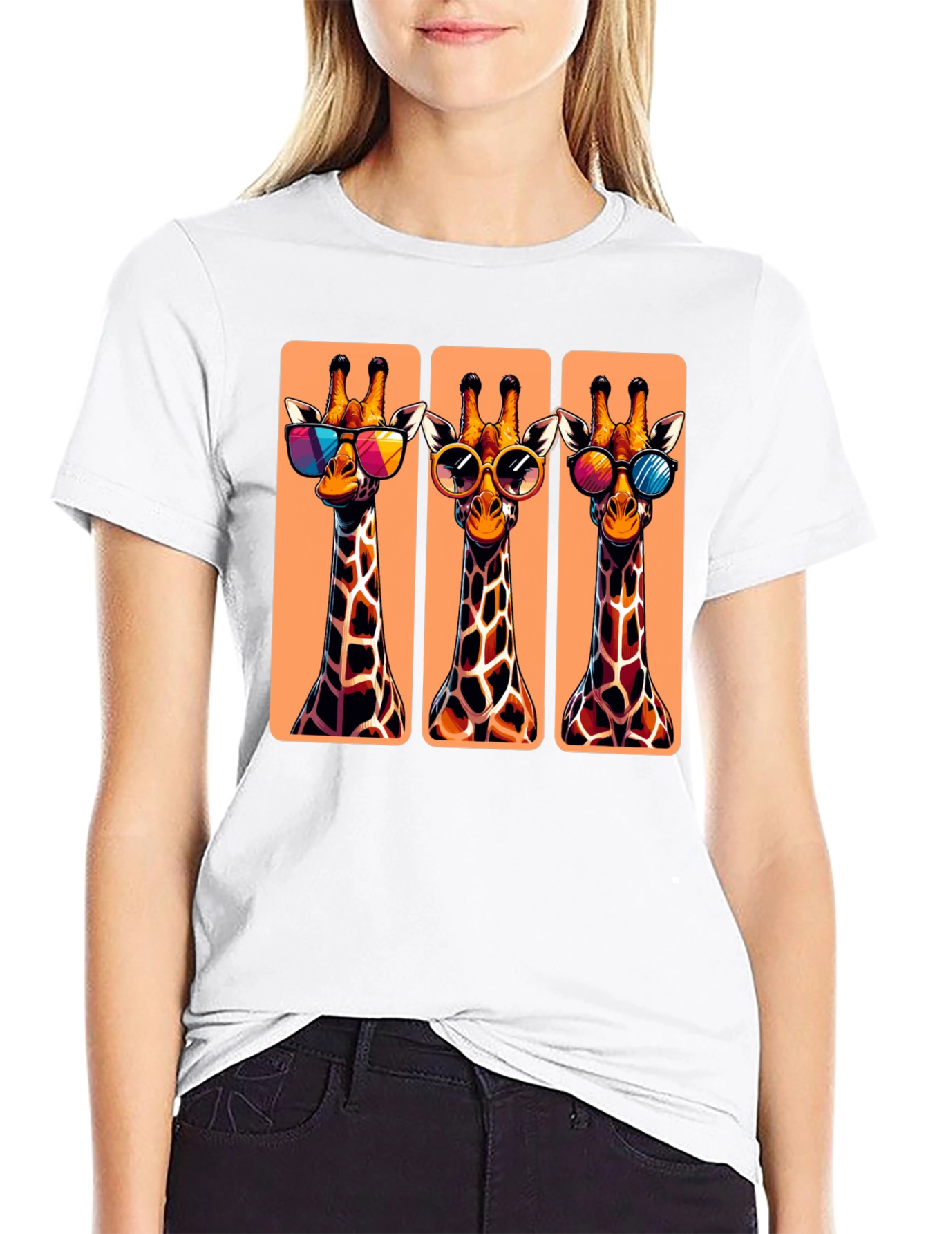Cool Giraffes T-Shirt - Stylish Animal Graphic Tee