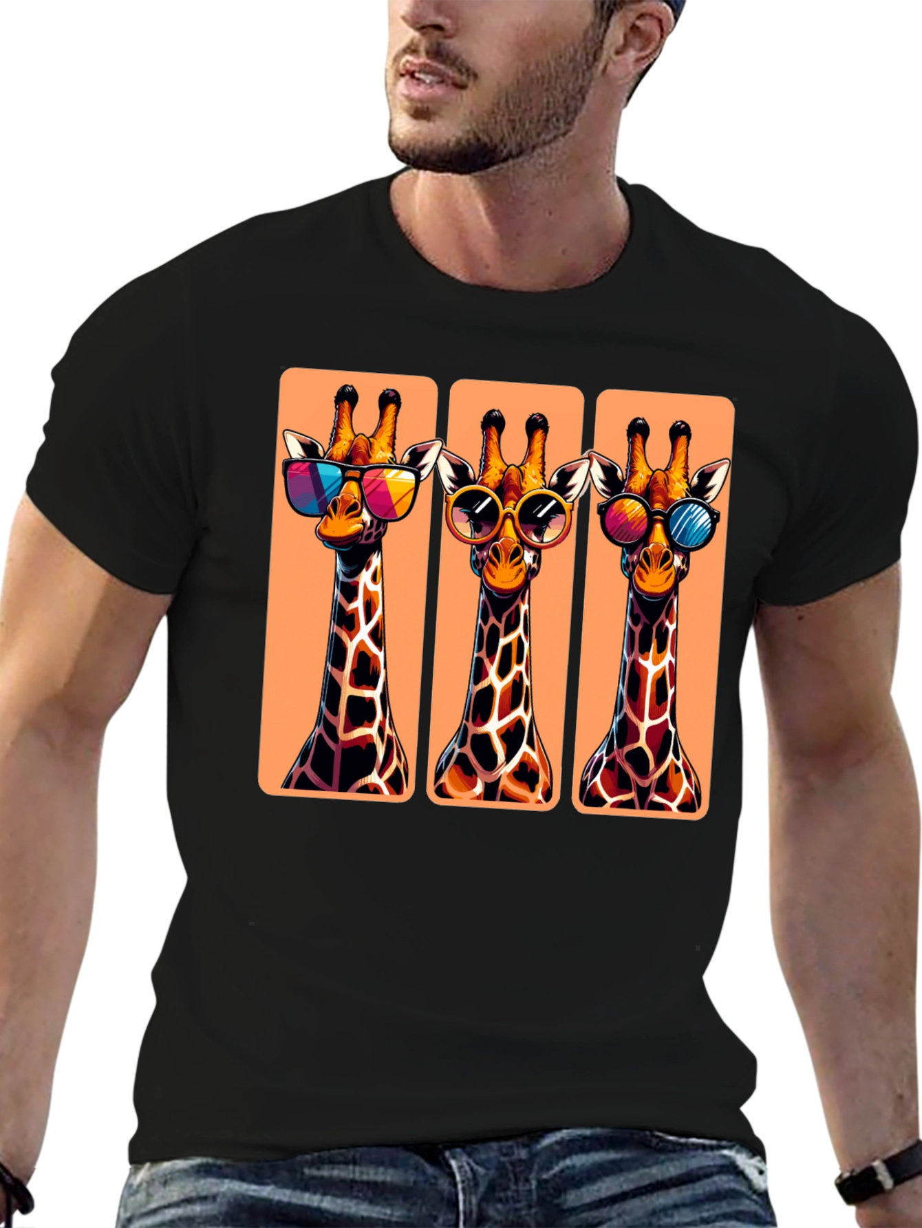 Cool Giraffes T-Shirt - Stylish Animal Graphic Tee