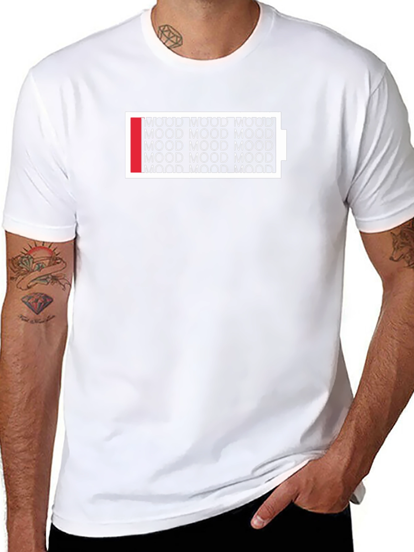 Low Mood Battery Graphic Tee - Black