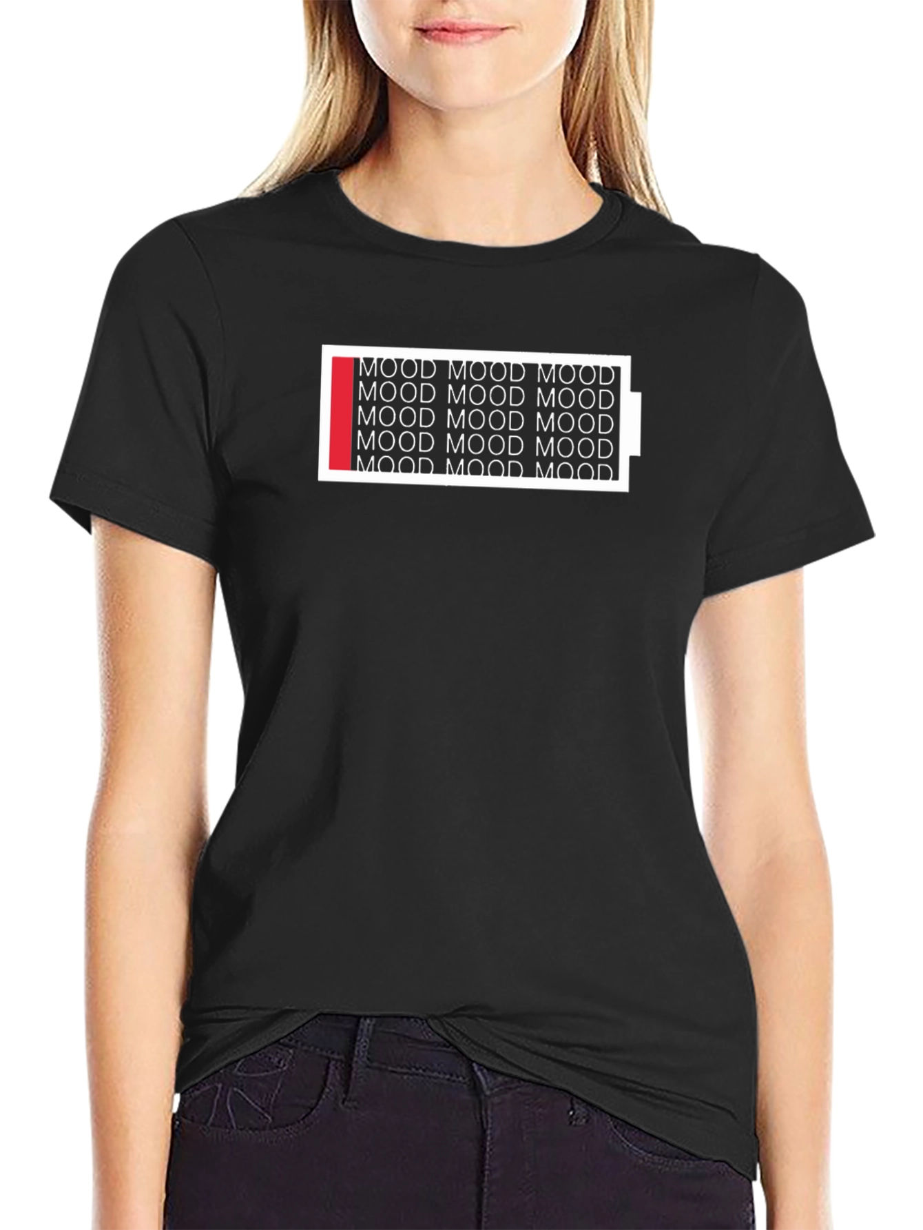 Low Mood Battery Graphic Tee - Black
