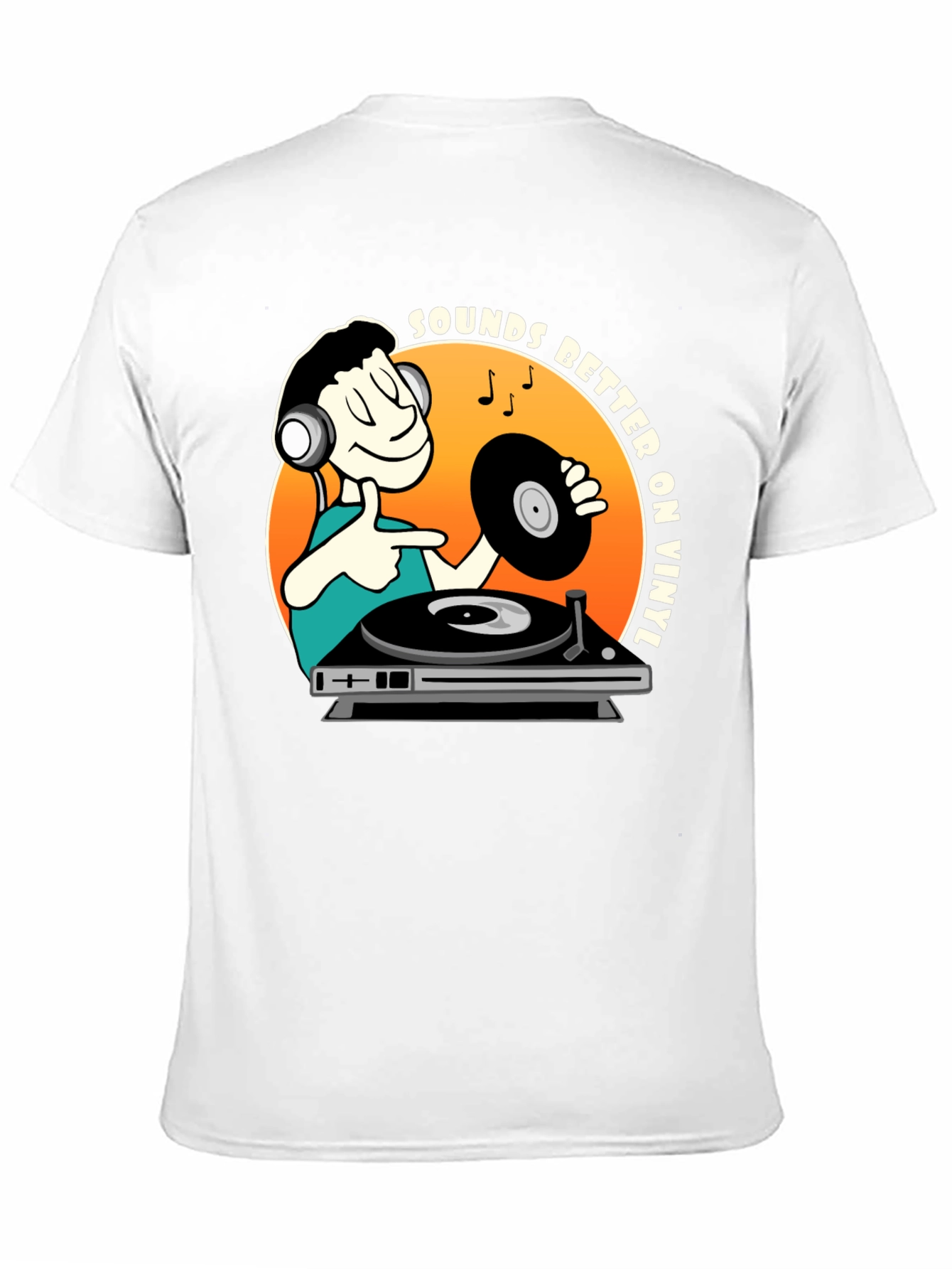 Sounds Better On Vinyl Mens Black T-Shirt