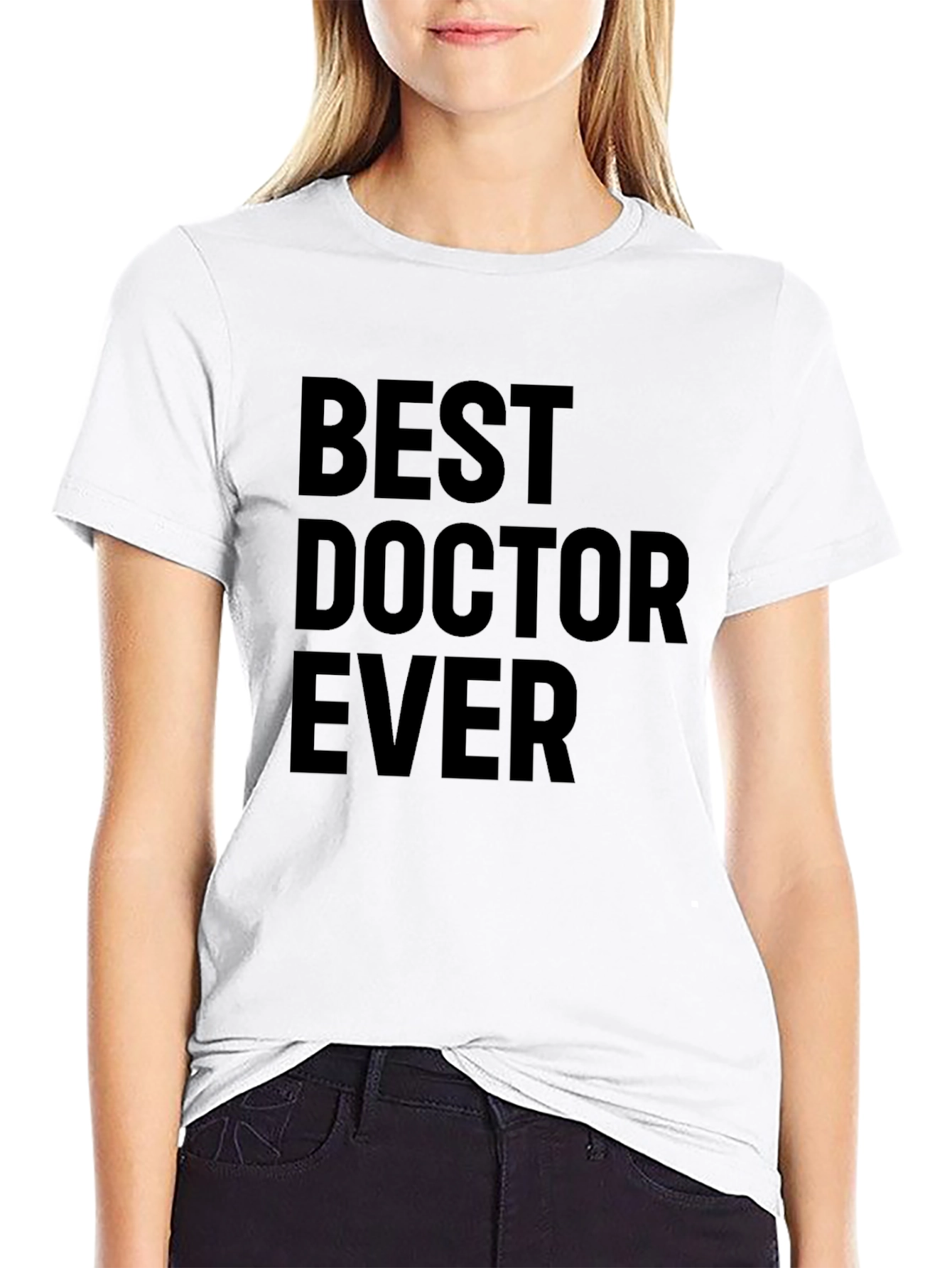 Best Doctor Ever Graphic Tee - Black